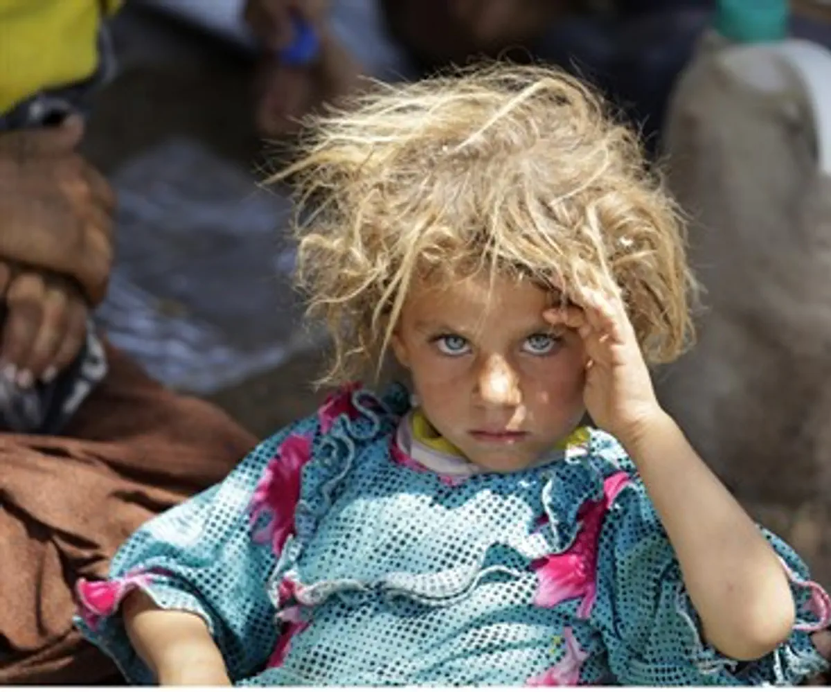 Yazidi girl in Iraq (file)