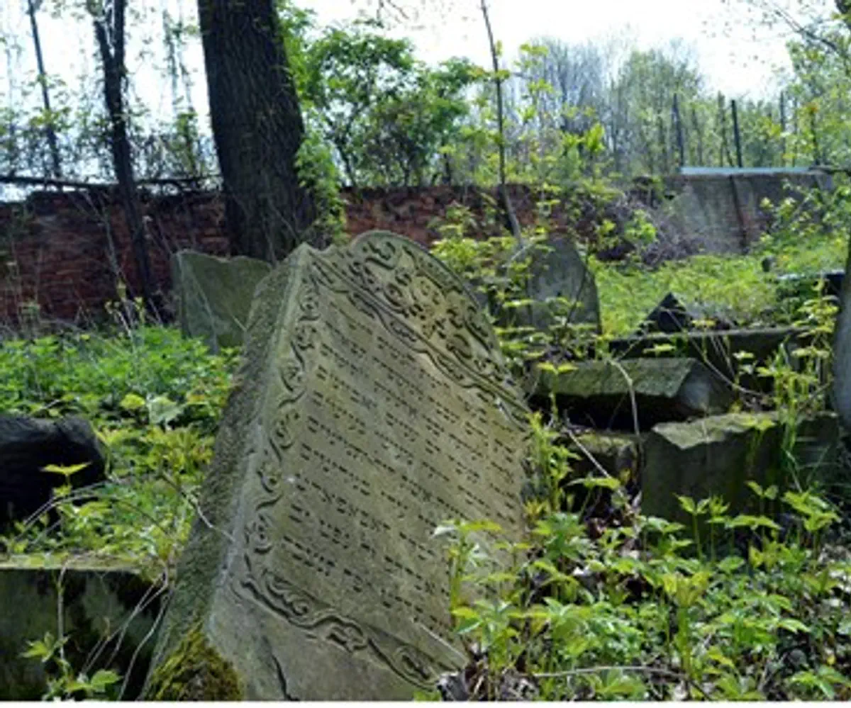 Abandoned Jewish cemetery (illustration)