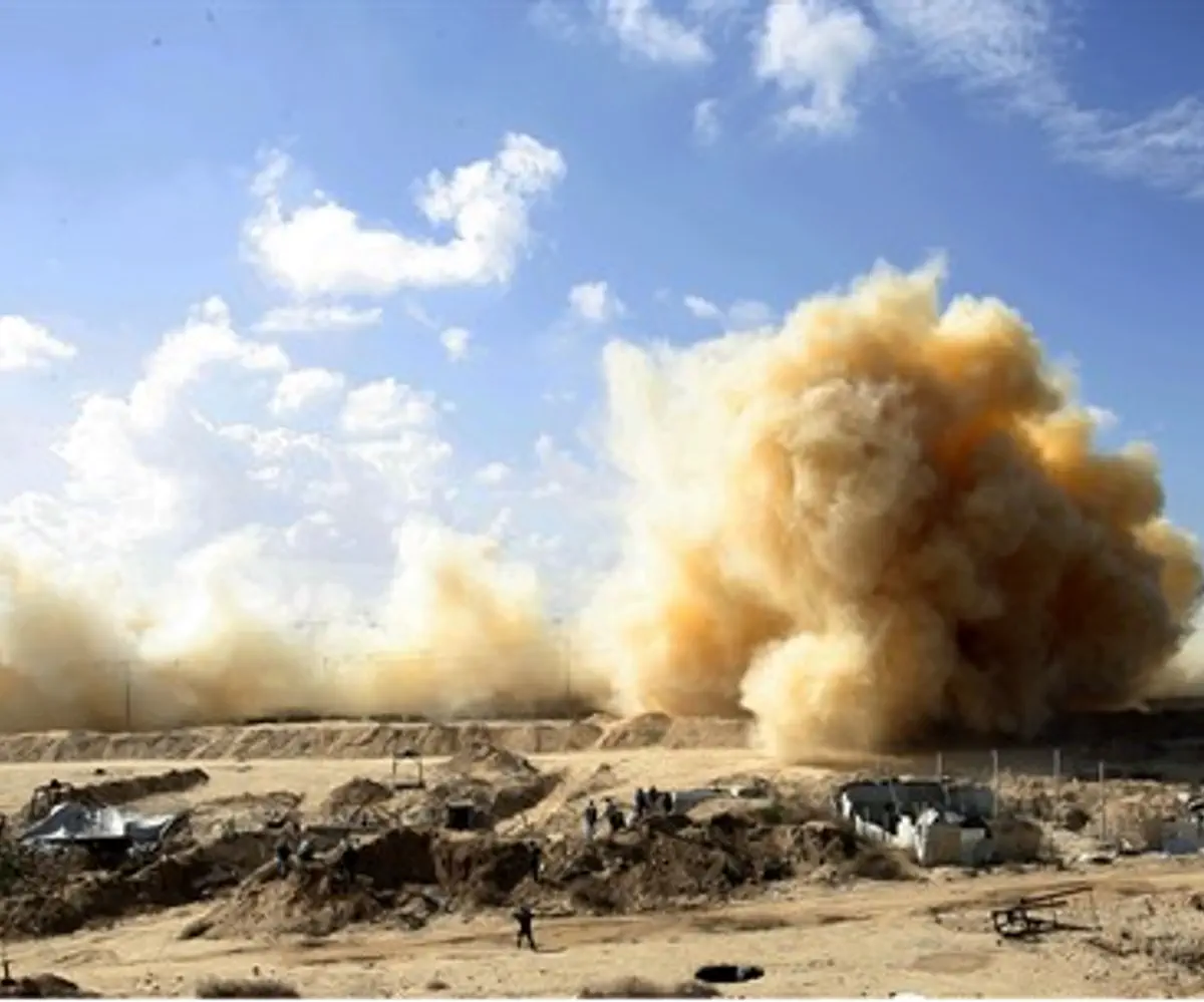 Gaza homes in Rafah blown up