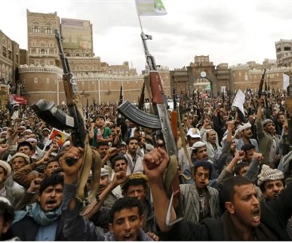 Houthi forces in Yemen (file)