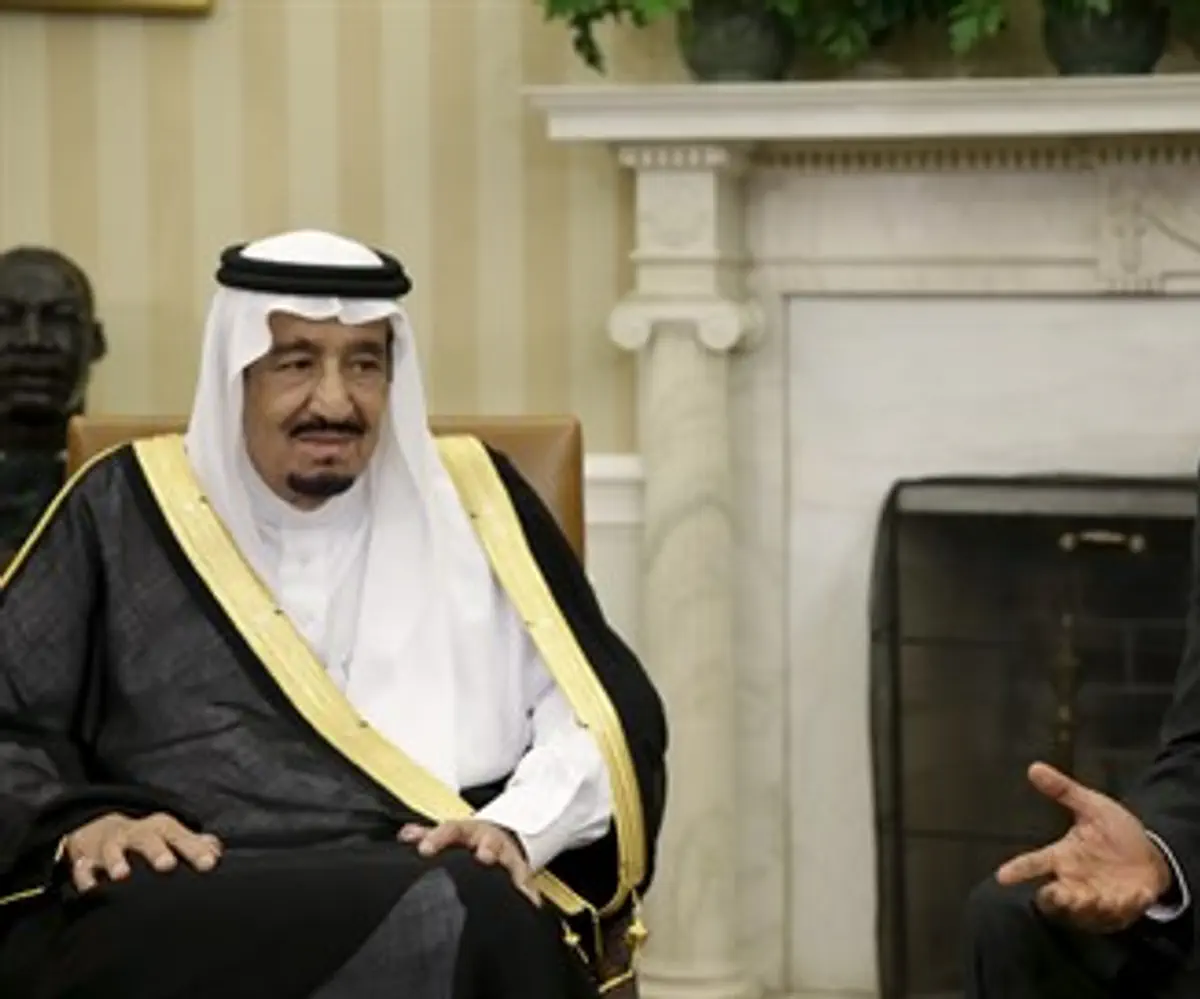 President Barack Obama meets with Saudi King Salman in the Oval Office