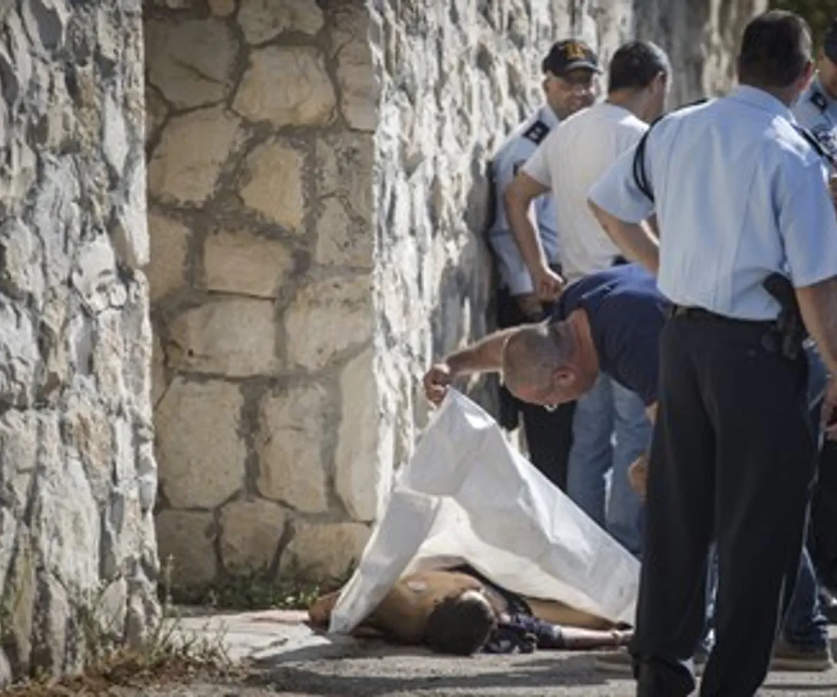 Arab stabber shot in Jerusalem's Armon Hanatziv (file)