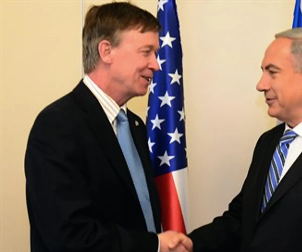 Colorado Gov. John Hickenlooper meets PM Netanyahu in 2013