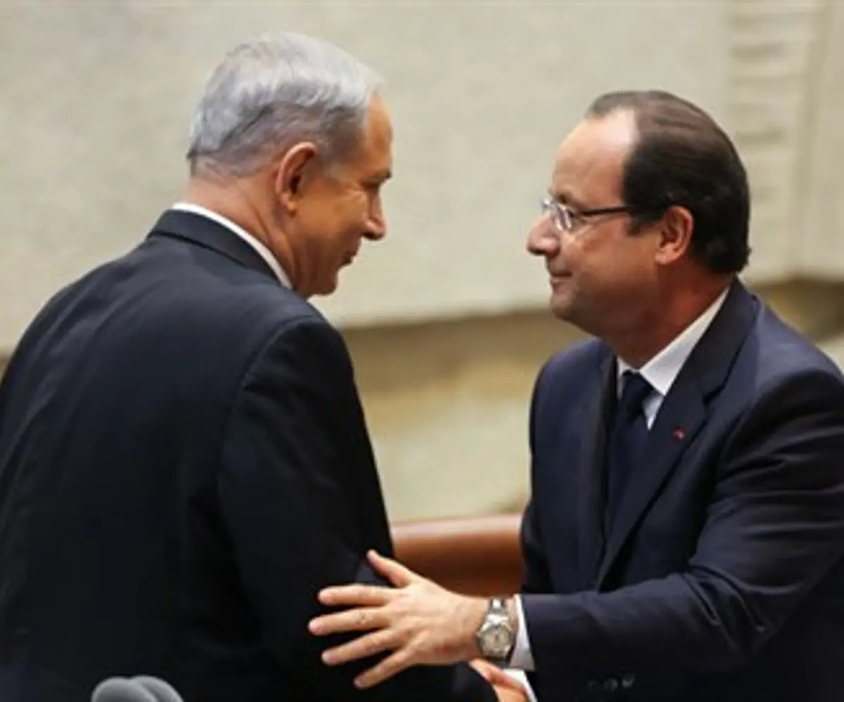 Netanyahu and Hollande