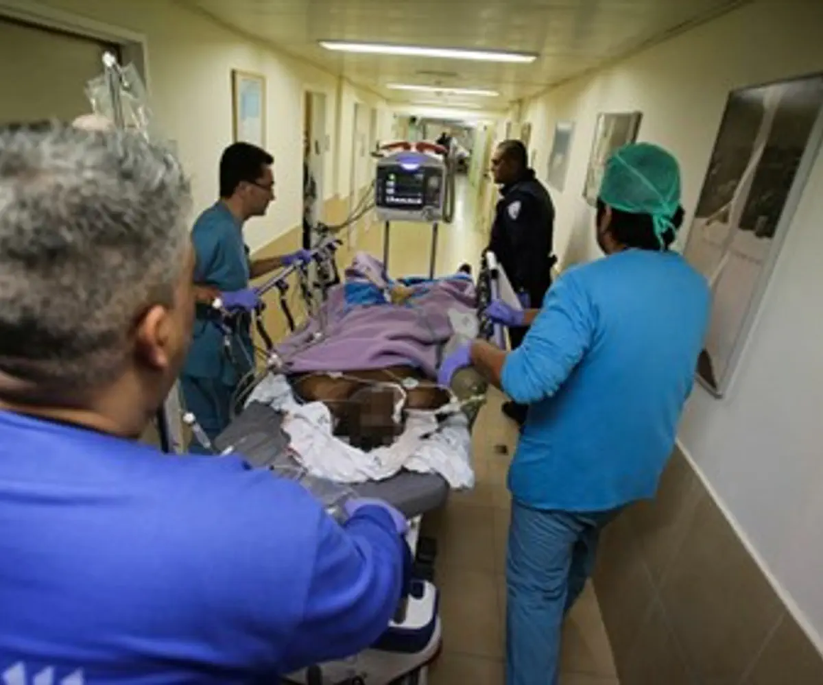 הפצוע בבית החולים ברזילי