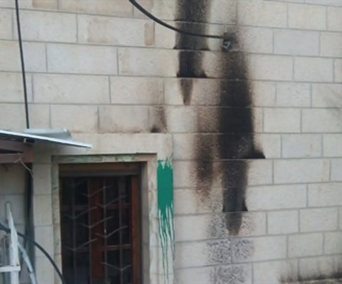 Damage caused by Molotov cocktails