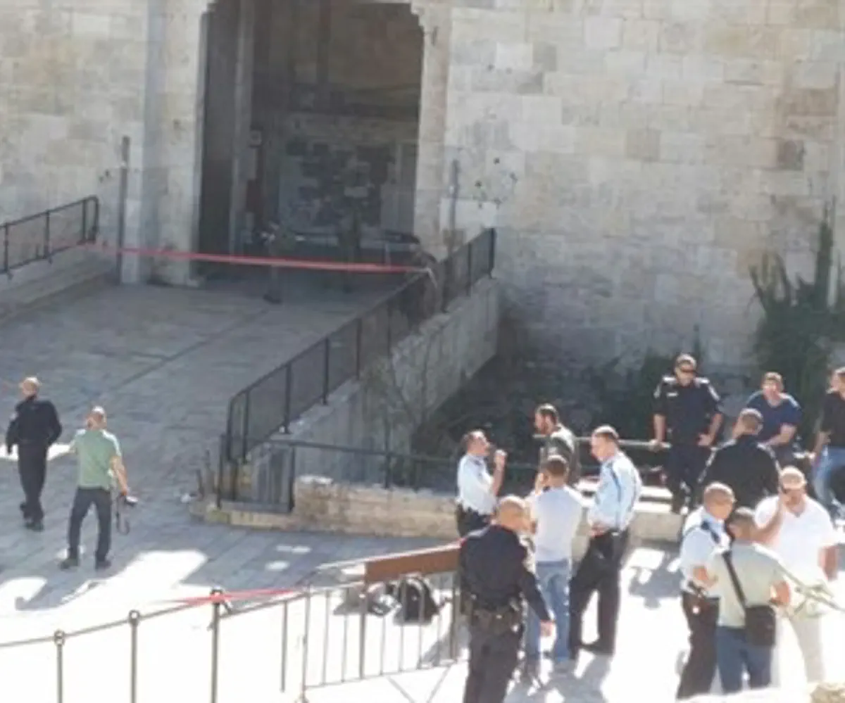 Site of the Damascus Gate attack
