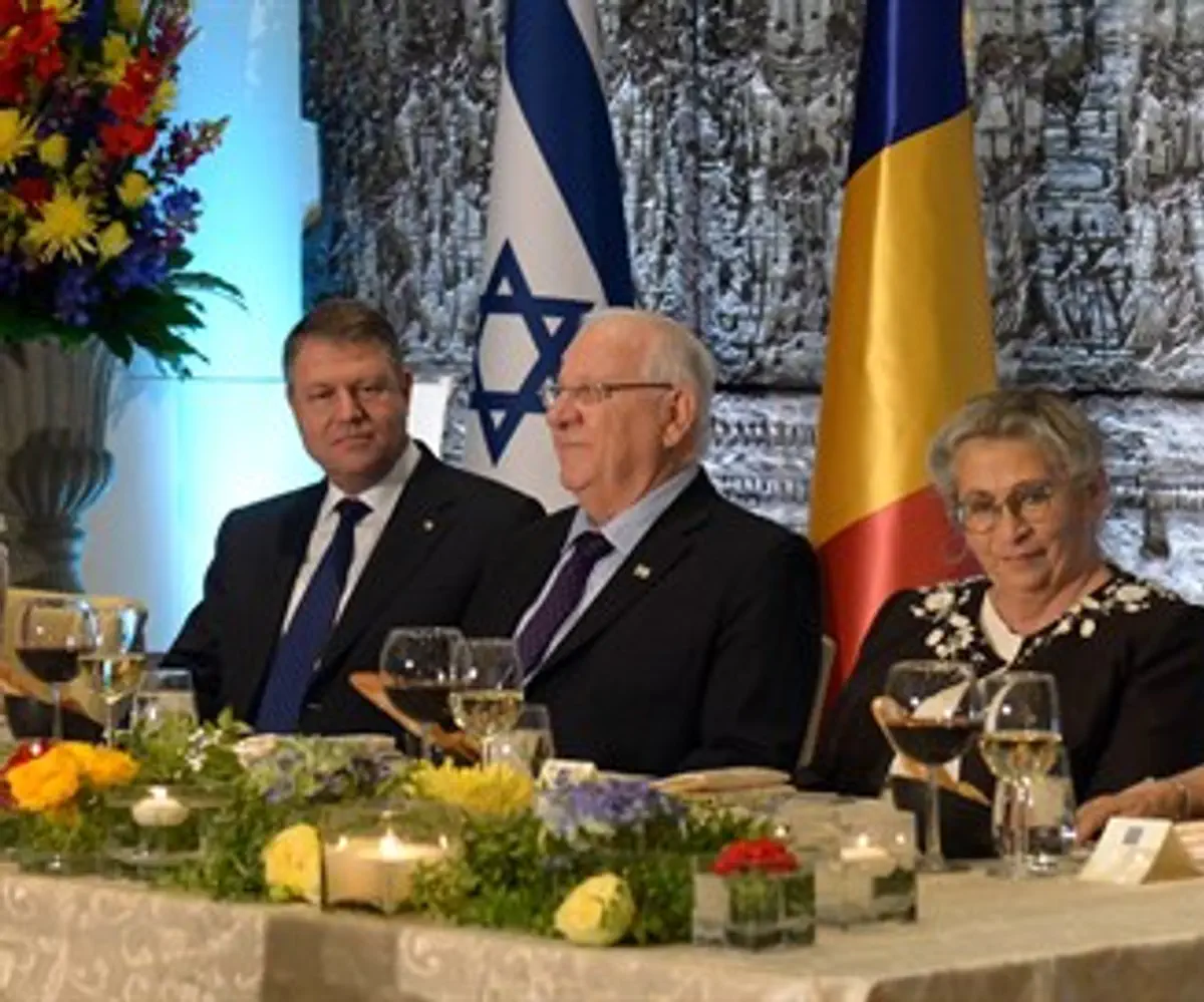 Rivlin hosts Romanian President Klaus Iohannis