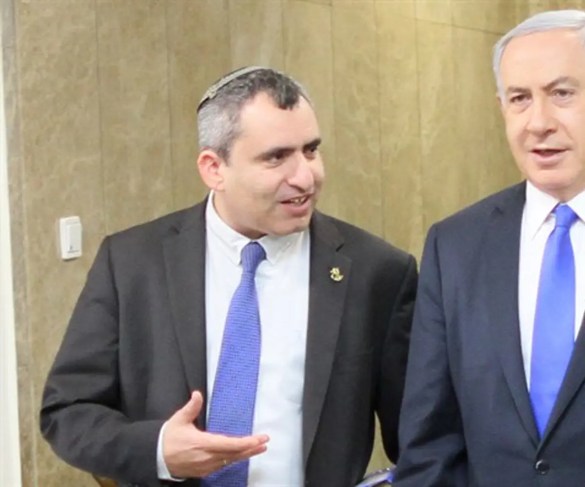 PM Netanyahu and Ze'ev Elkin