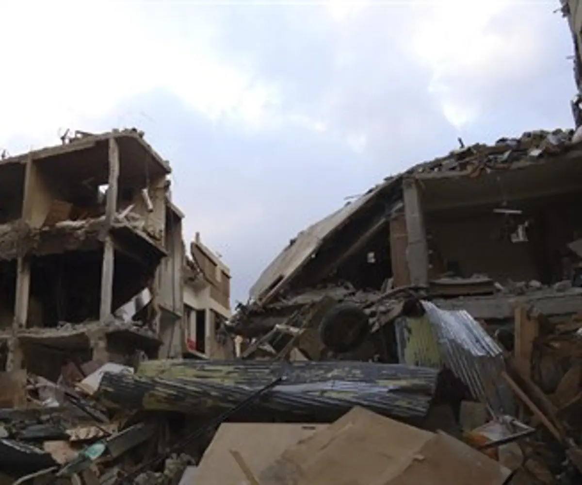 Destruction in Daraya
