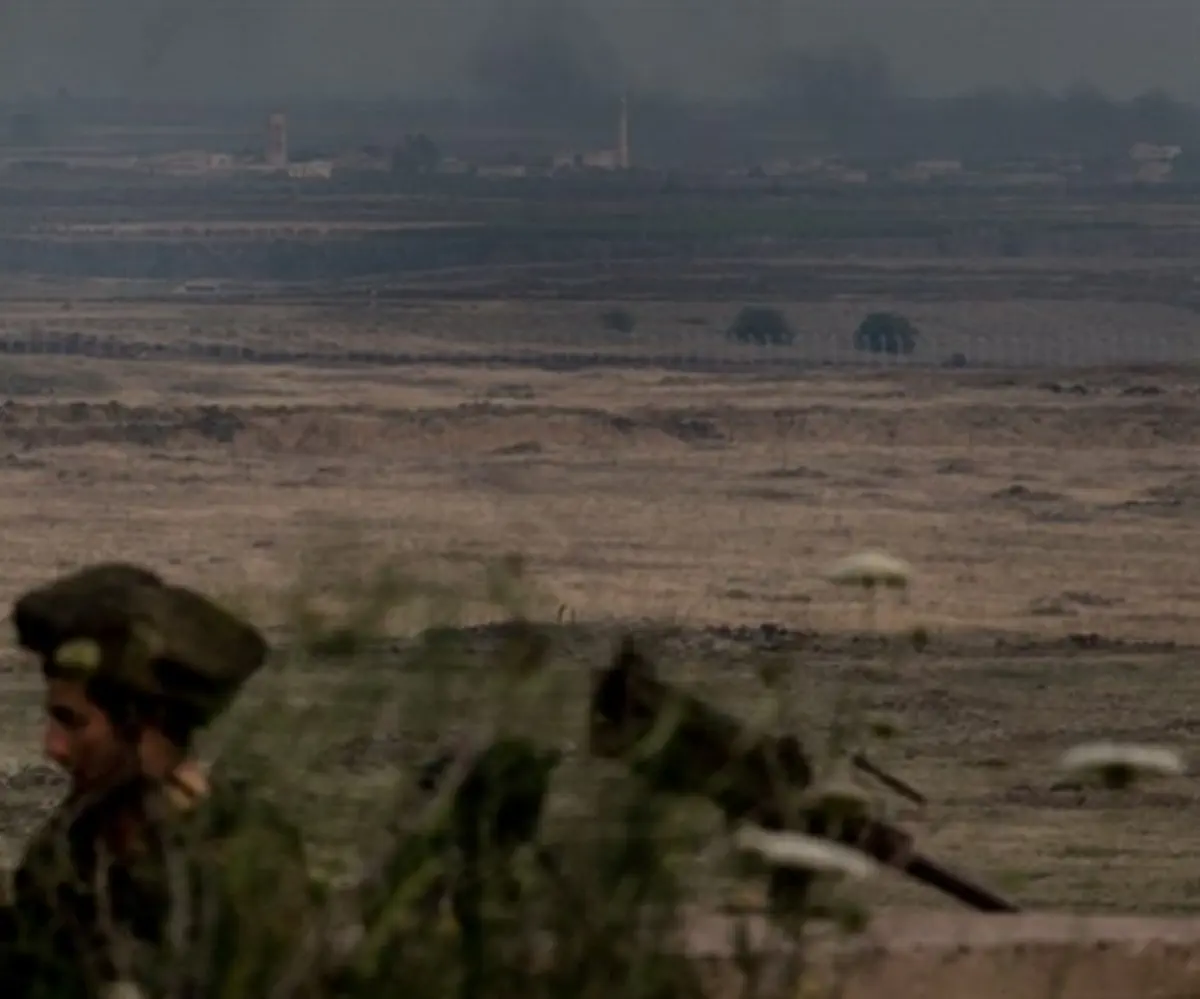soldiers in Golan Heights