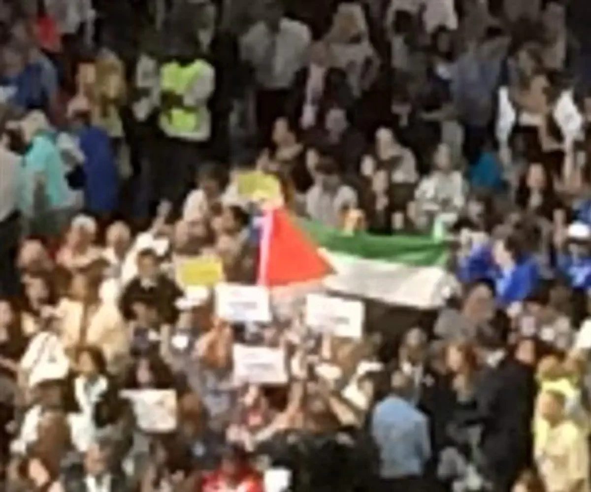 Palestinian flag at DNC
