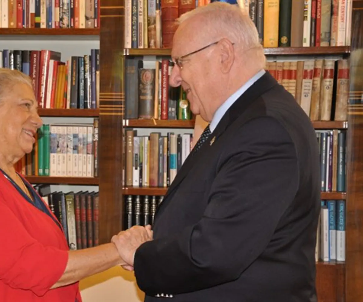 President Rivlin and Mrs. Carrer