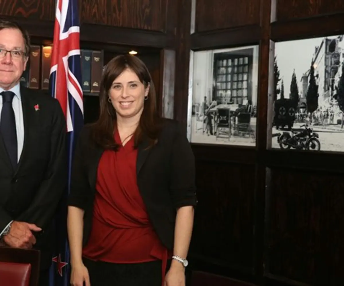 Tzipi Hotovely with former New Zealand Foreign Minister