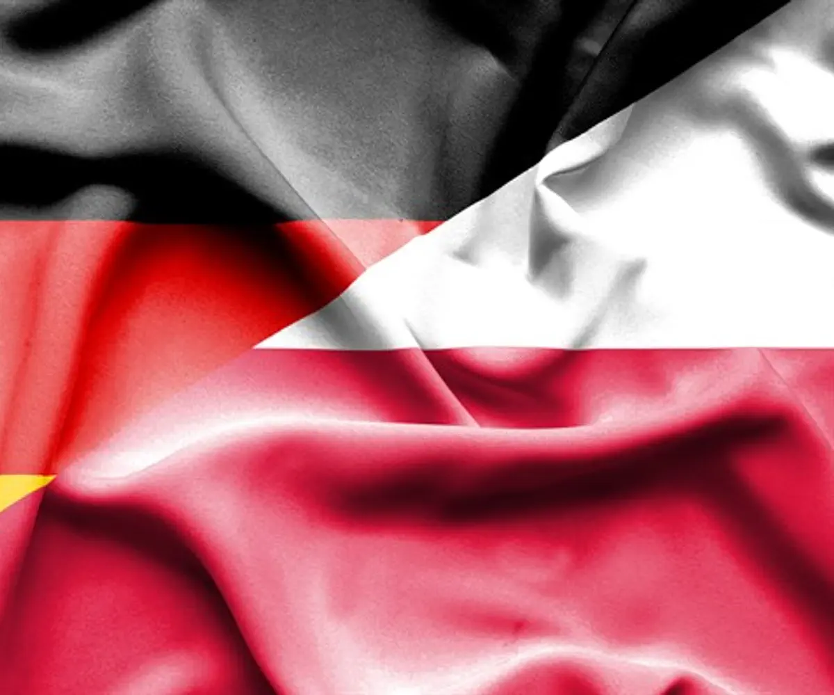German and Polish flags