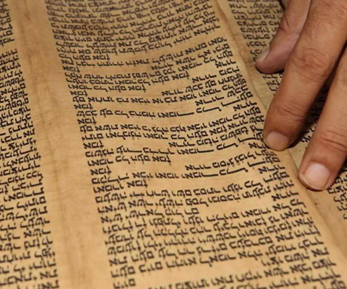 Holy manuscripts are among the thousands of documents rescued (illustrative)