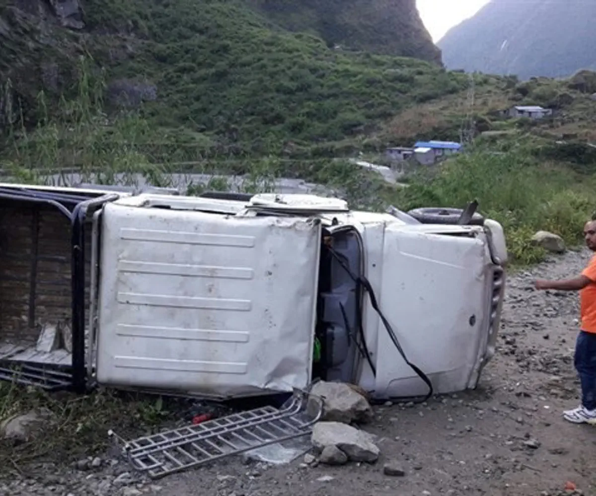 Scene of accident in Nepal