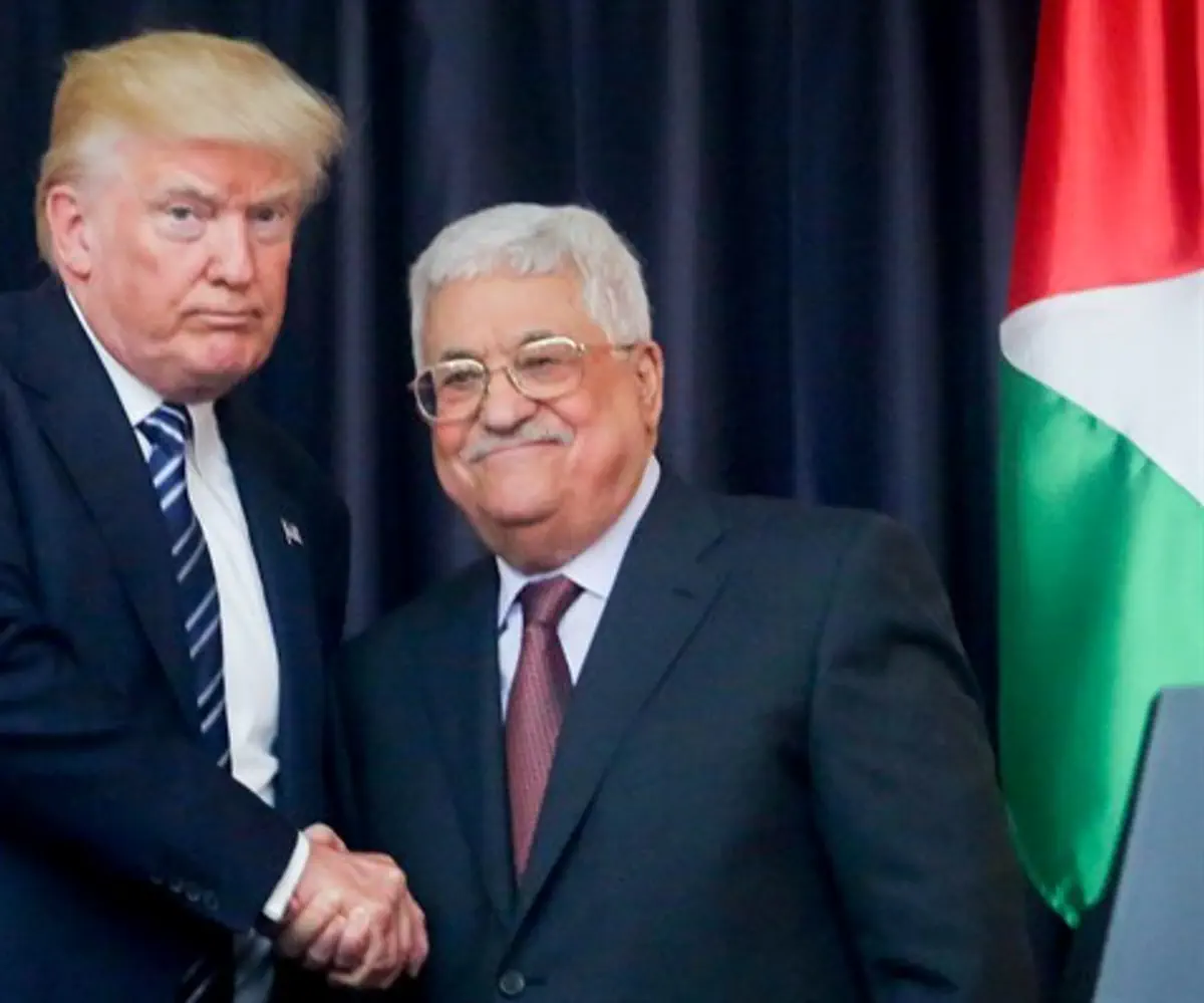 Trump meeting Abbas last year