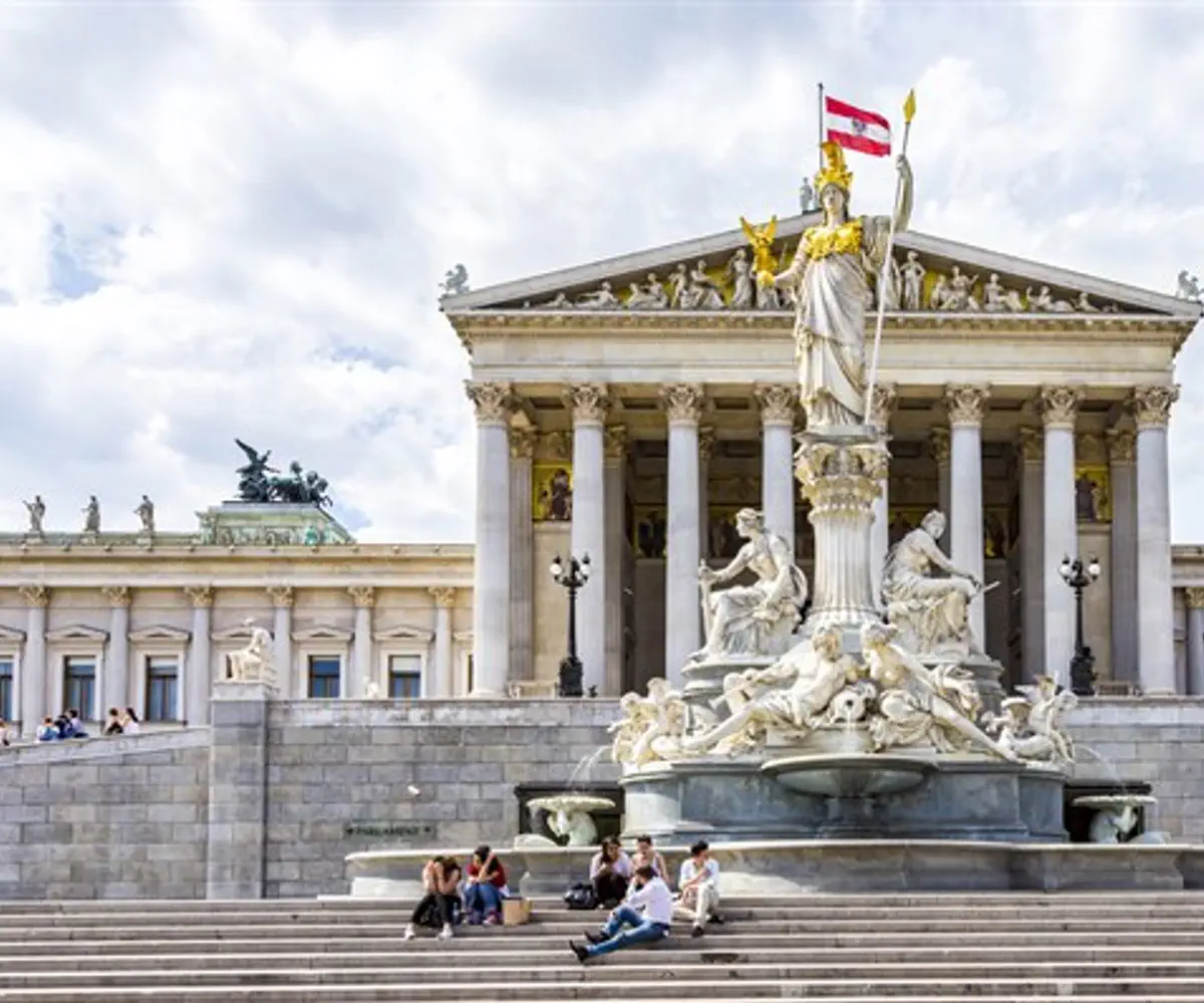 Austria's Parliament building in Vienna