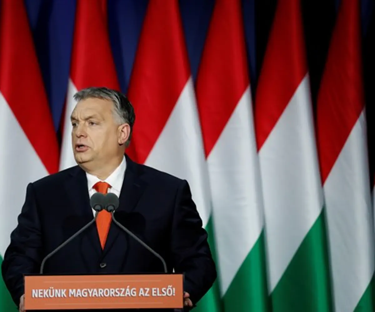 Orban delivering State of the Union Address