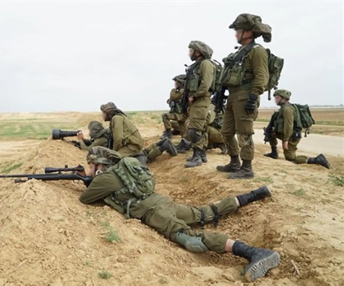 Forces near Gaza