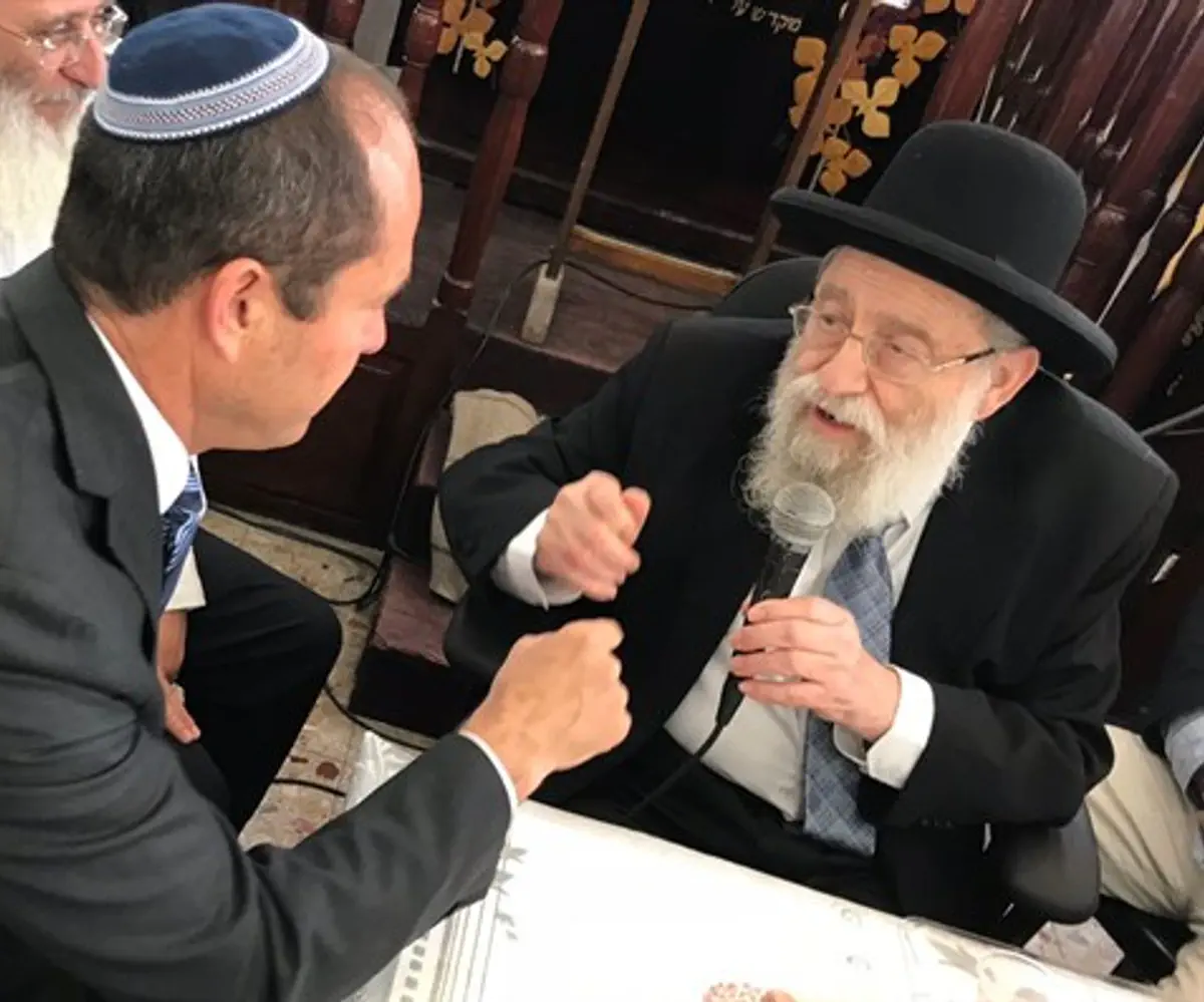 Barkat meeting Rabbi Stern