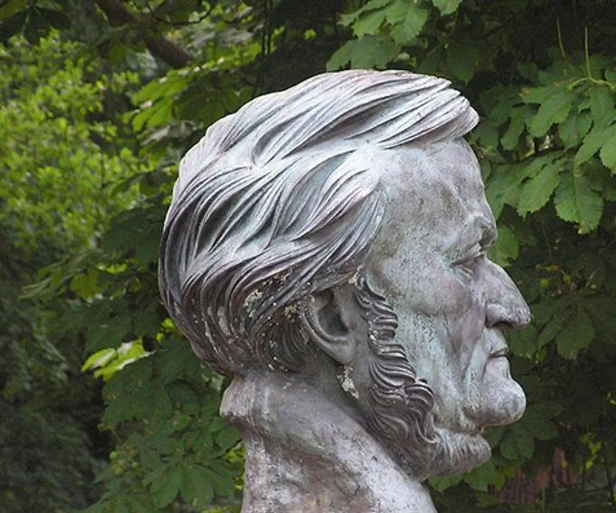 Wagner's bust in Bayreuth