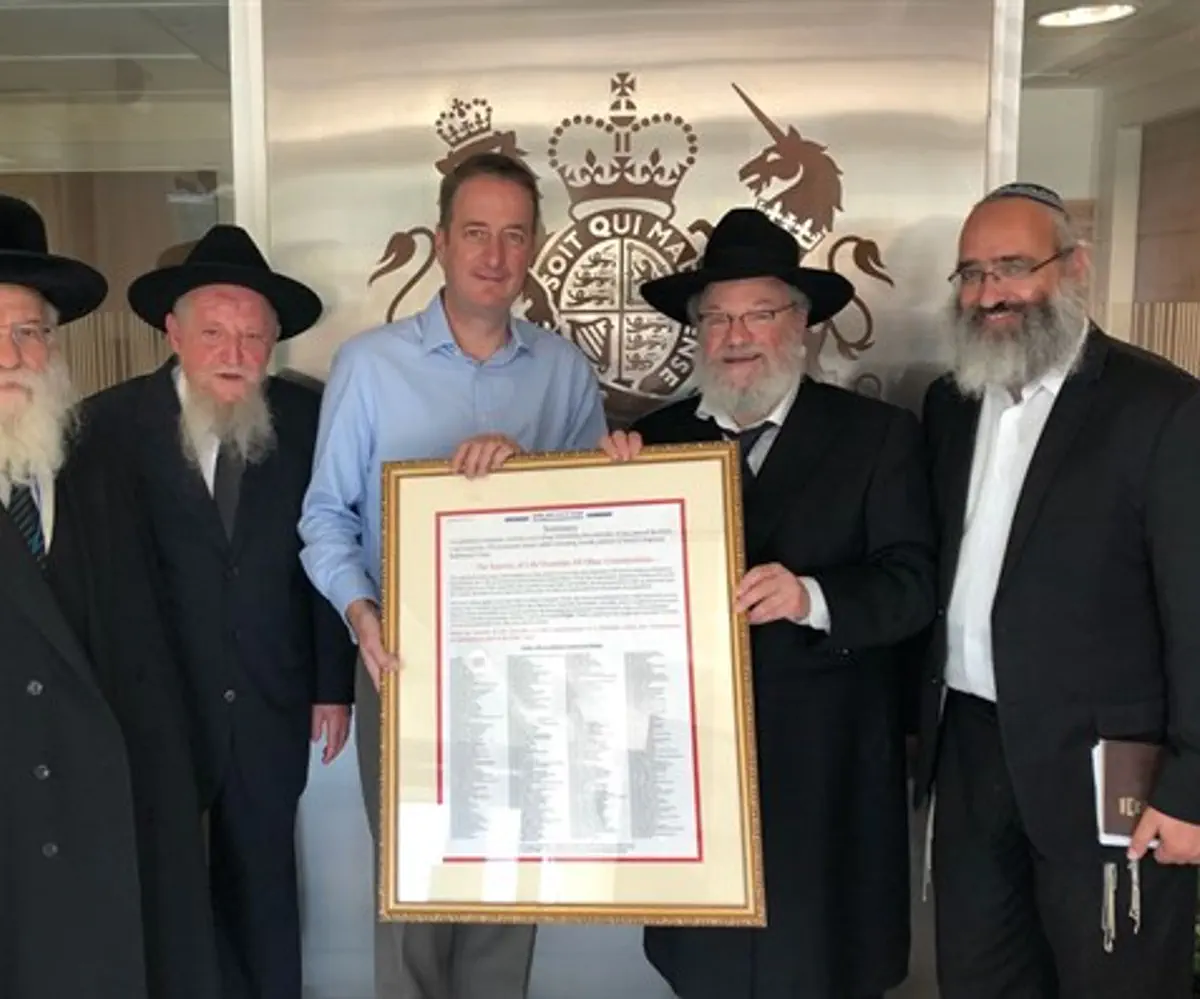British Ambassador to Israel David Quarrey with RCP rabbis