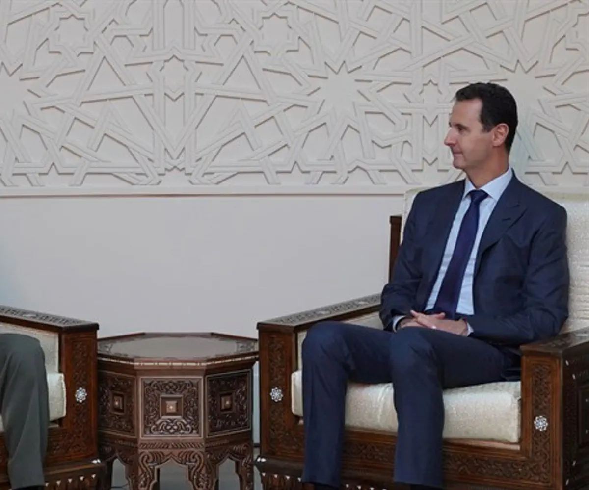 Bashar Al-Assad and Amir Hatami