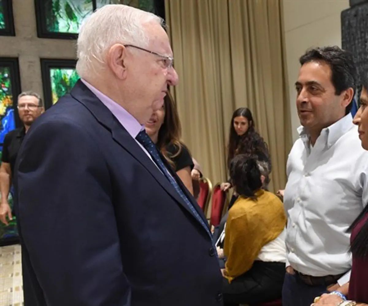 President Rivlin with Nachal Tzafit disaster parents
