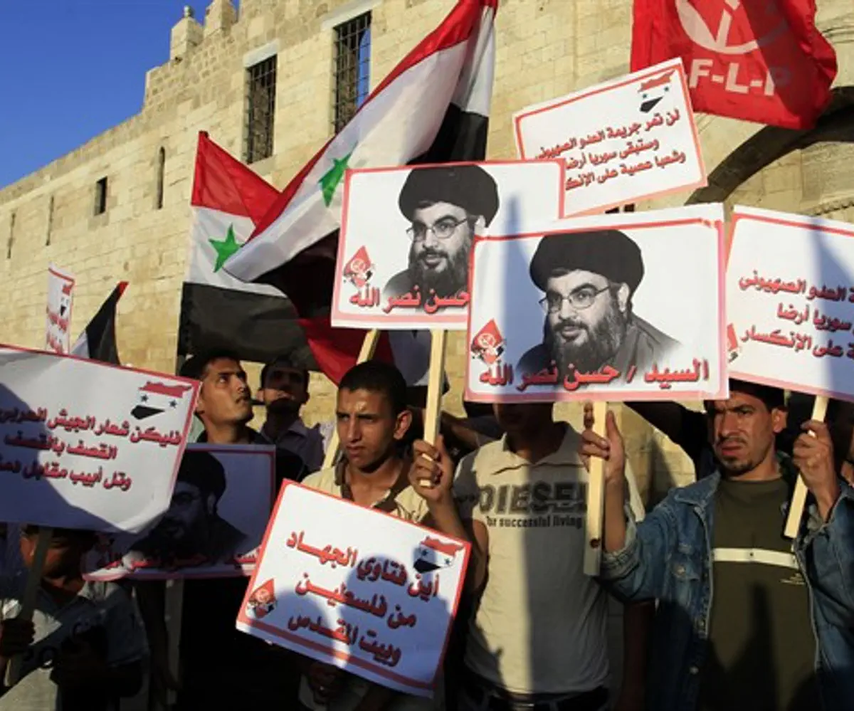 Flags of Nasrallah, PFLP, Syria