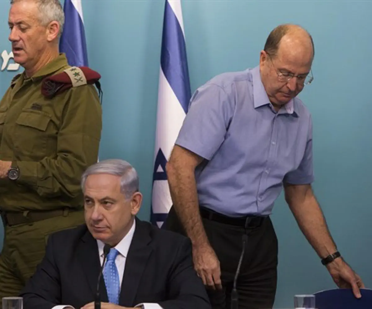 Benny Gantz, Moshe Ya'alon, Binyamin Netanyahu