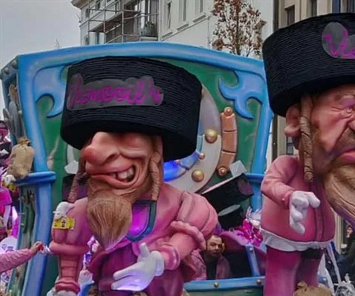 Puppets of Jews on display at the Aalst Carnaval in Belgium