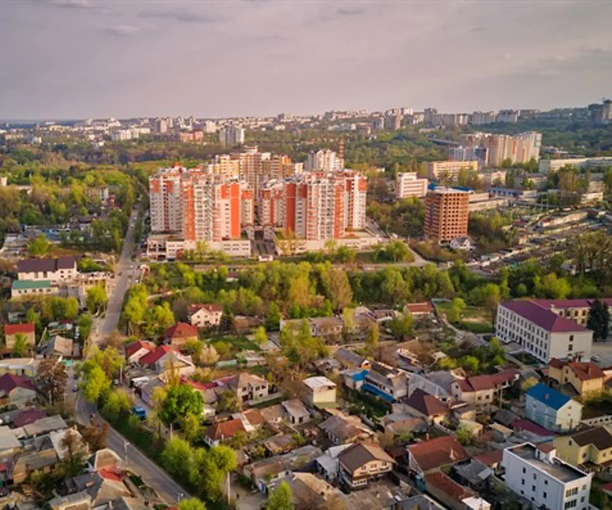Aerial view of Chisinau, MOldova