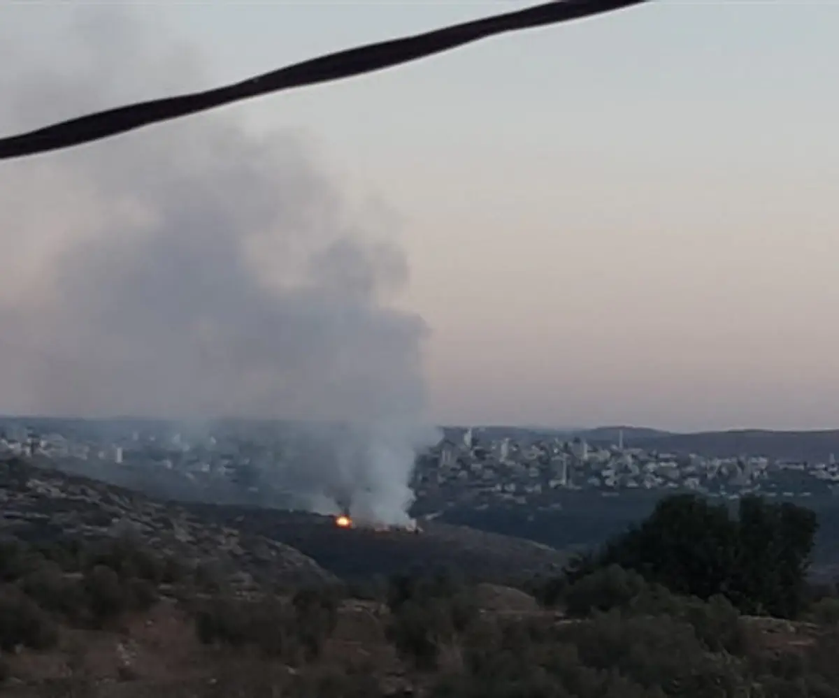 Waste fires in Judea and Samaria