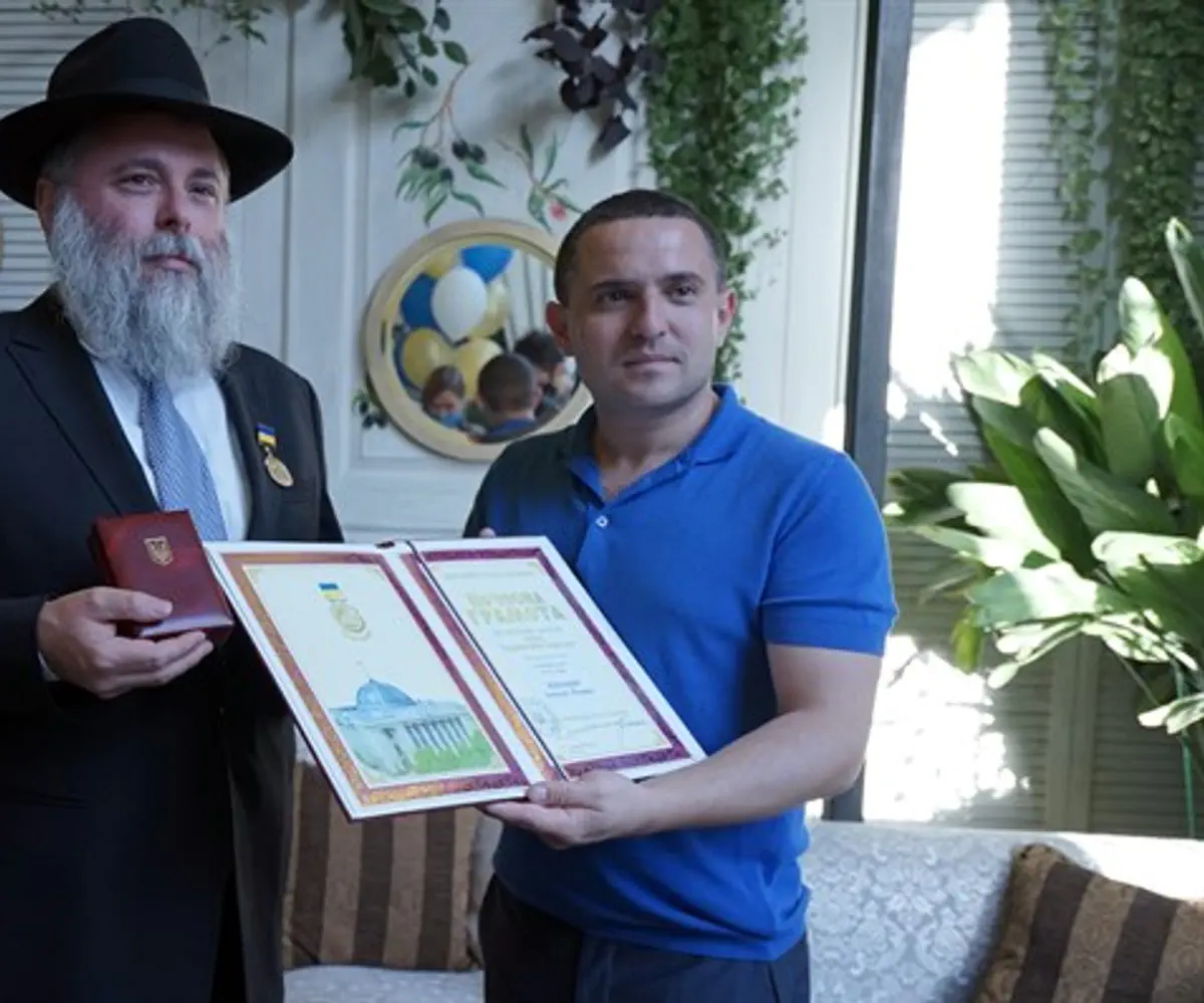 Rabbi Markovitch and Alexander Kunitsky