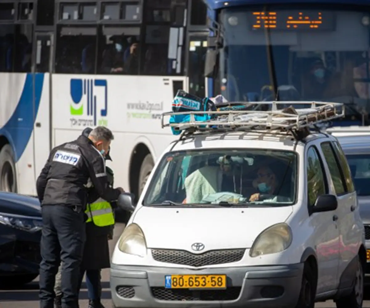Lockdown enforcement in Jerusalem