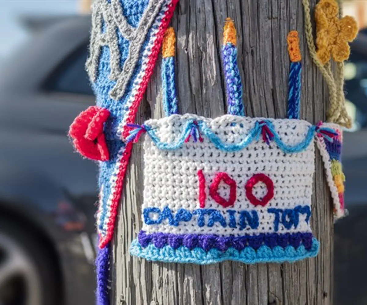 Crochet tribute to Captain Tom