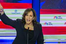 Kamala Harris mocked for interview in front of misspelled sign
