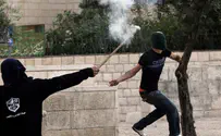 Watch: Arabs shoot fireckrackers at Jewish homes in Jerusalem