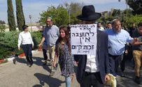Dozens protest against Jerusalem pride march
