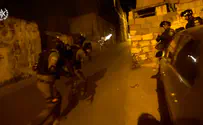 Watch: Arabs hurl explosive devices in Abu Dis, Jerusalem