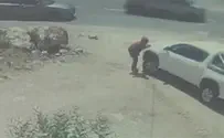 ערבי שדד רכב, הנהג ירה באוויר- תיעוד