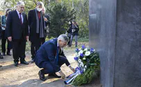 הורוביץ פקד את אנדרטת הלהט"ב שנרצחו בשואה