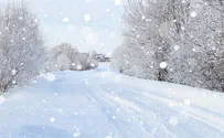 Watch: Snow falls in Tzfat