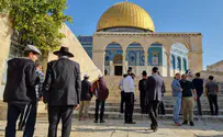 Rabbi Yaakov Medan ascends Temple Mount on Fast of 10th of Tevet
