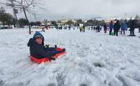 הישראלים נוהרים לשלג בבנימין