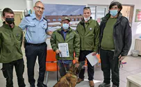 Israel Dog Unit honored for Shabbat-eve rescue