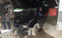 Two officers injured in ramming attack in Samaria