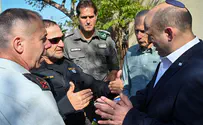 Bennett visits undercover Border Police unit on Passover Eve